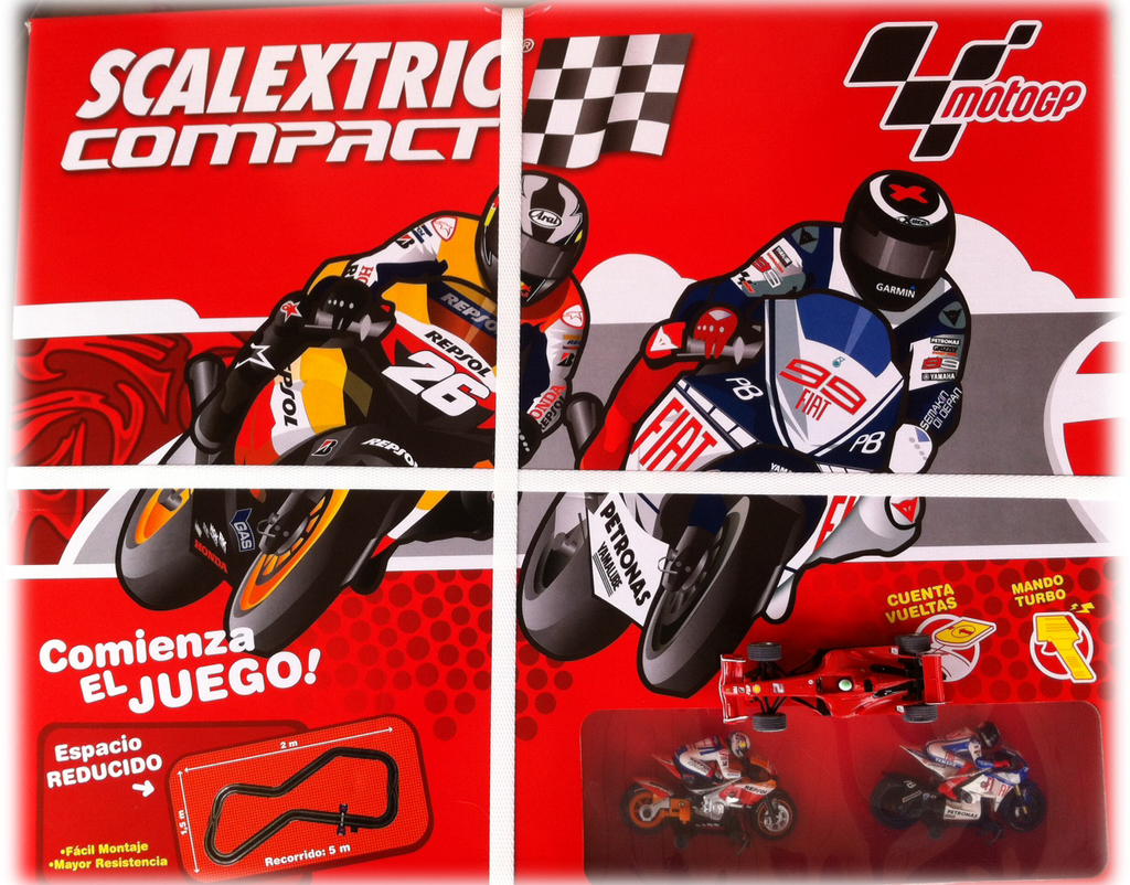 scalextric compact 3119 circuito moto gp